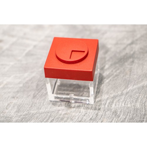 Contenitore Omada Brick Store in stile Lego colore Red (rosso) capacità 10 cl