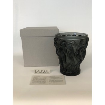 Vaso Baccanti in cristallo grigio scuro Lalique